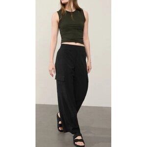 Athleta Black Brooklyn Heights High Rise Cargo Pants 6